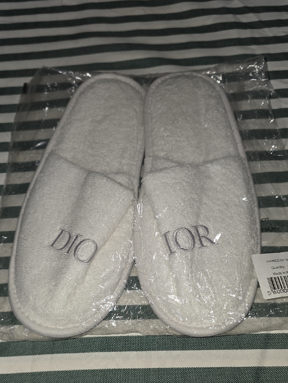 Dior Terry Cloth Slippers/Mules